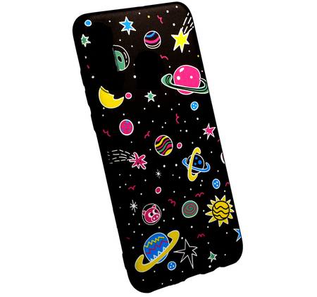 Etui Slim case Art SAMSUNG GALAXY A9 2018 różowe planety