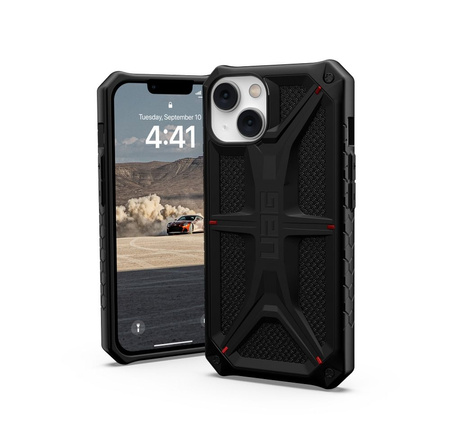 UAG Monarch - protective case for iPhone 14 Plus compatible with MagSafe (kevlar-black)