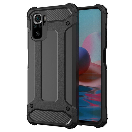 Hybrid Armor Case Tough Rugged Cover for Xiaomi Poco X4 NFC 5G black