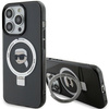 Karl Lagerfeld KLHMP15LHMRSKHK iPhone 15 Pro 6.1&quot; black/black hardcase Ring Stand Karl Head MagSafe