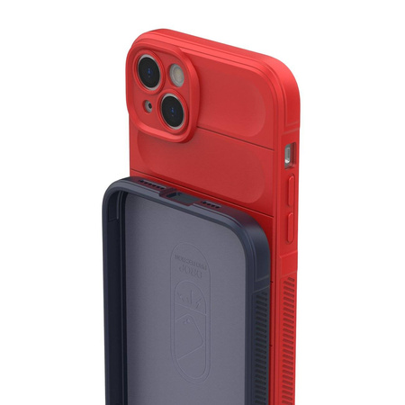 Magic Shield Case Hülle für iPhone 14 Plus flexible gepanzerte Hülle rot