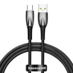 USB cable for USB-C Baseus Glimmer Series, 100W, 1m (Black)