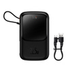 Powerbank Baseus Qpow PRO with cable, 10000mAh, 22.5W (Black)