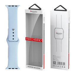 Yesido WB44 Silikonowy Pasek do Apple Watch S 38/40/41 (97+110) #65 BŁĘKITNY