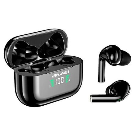 AWEI słuchawki Bluetooth 5.1 T29P TWS + stacja dokująca czarny/black