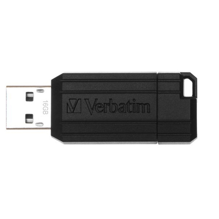 Verbatim Pendrive 16GB USB-A 2.0 PinStripe czarny/black 49063