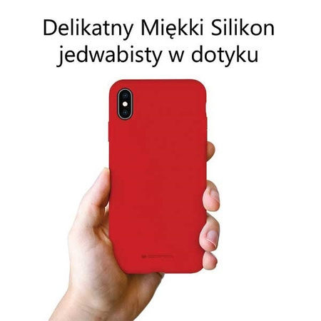 MERCURY SILICONE CASE IPHONE 13 PRO MAX RED / CZERWONY