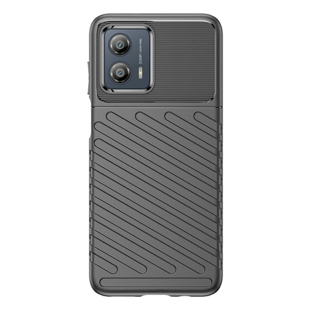 Thunder Case etui Motorola Moto G53 silikonowy pancerny pokrowiec czarne