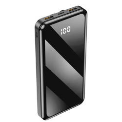 Forever power bank TB-411 ALLin1 10000 mAh czarny z kablami USB-C + Lightning + microUSB