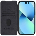 Nillkin Qin Pro Leather Flip Camera Cover Case for iPhone 15 - Black