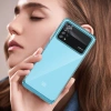 Outer Space Case for Xiaomi Poco X4 Pro 5G cover with a flexible frame blue