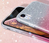 Case IPHONE 14 Glitter silver & pink