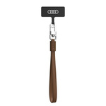 Audi uniwersalna smycz do telefonu 28cm 10mm Leather brązowy/brown AU-HSLSL-GT/D1-BN