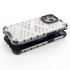 Honeycomb Case armor cover with TPU Bumper for iPhone 13 Pro blue