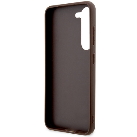 Oryginalne Etui GUESS Hardcase GUHCS24SG4GLBR do SAMSUNG S24 (4G Bottom Stripe / brązowy)