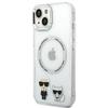 Karl Lagerfeld KLHMP14MHKCT iPhone 14 Plus 6,7" hardcase przeźroczysty/transparent Karl & Choupette Aluminium Magsafe