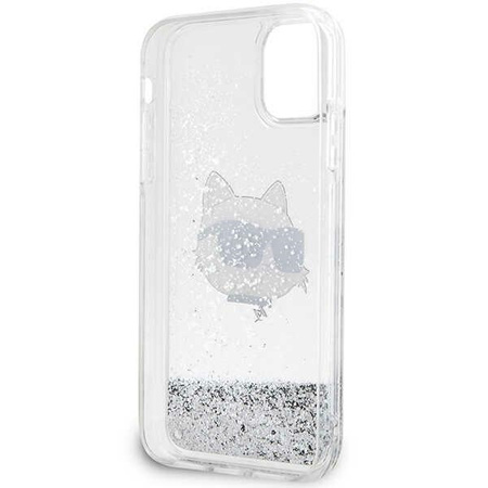 Karl Lagerfeld KLHCN61LNCHCS iPhone 11/ XR srebrny/silver hardcase Glitter Choupette Head