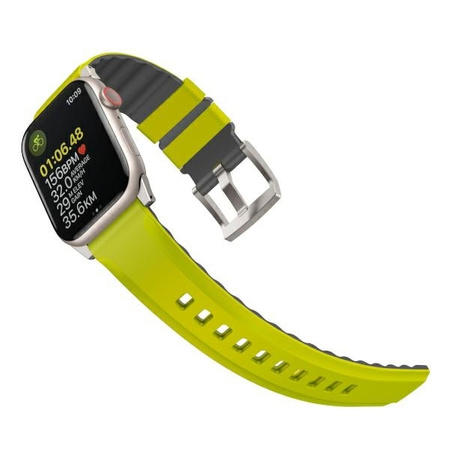 Uniq Linus Band Apple Watch Series 1/2/3/4/5/6/7/8/SE/SE2/Ultra 42/44/45/49mm Airosoft Silicone Lime Green/Lime Green