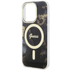 Guess GUHMP14LHTMRSK iPhone 14 Pro 6.1" schwarz/schwarz Hardcase Golden Marble MagSafe