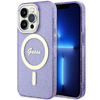 Guess GUHMP14XHCMCGU iPhone 14 Pro Max 6.7&quot; purple/purple hardcase Glitter Gold MagSafe