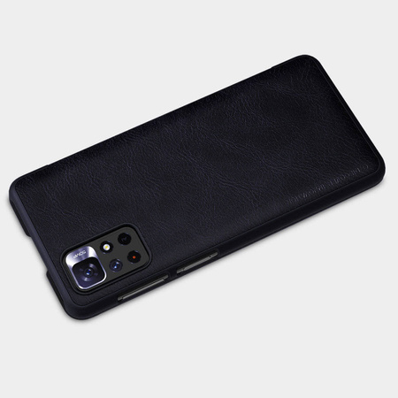 Nillkin Qin Case Case für Xiaomi Poco M4 Pro 5G Kameraschutz Holster Cover Flip Cover Braun