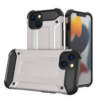 Hybrid Armor pancerne hybrydowe etui pokrowiec iPhone 13 srebrny