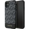 Guess GUHMN61HGCFSEK iPhone 11 / Xr 6,1" schwarz/schwarzes Hardcase GCube Stripes MagSafe