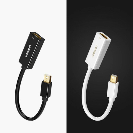 Ugreen kabel adapter przejściówka 4K HDMI (żeński) - Mini DisplayPort (męski - Thunderbolt 2.0) biały (MD112 10460)