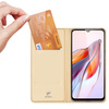 Dux Ducis Skin Pro Hülle für Xiaomi Redmi 11A / Poco C55 / Redmi 12C Cover Flip Card Wallet Stand Gold