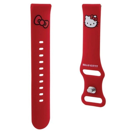 Hello Kitty Silicone Kitty Head strap universal 20mm - red