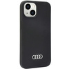 Audi Silikonhülle iPhone 14 6,1&quot; schwarz/schwarz Hardcase AU-LSRIP14-Q3/D1-BK