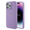 Guess GUHMP15XPSAHMCU iPhone 15 Pro Max 6.7&quot; purple/purple hardcase Saffiano MagSafe