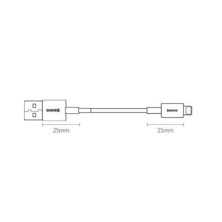 Baseus Superior kabel USB - Lightning 2,4A 1,5 m Biały (CALYS-B02)