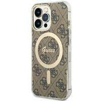 Guess GUHMP13LH4STW iPhone 13 Pro / 13 6.1" brązowy/brown hardcase 4G MagSafe