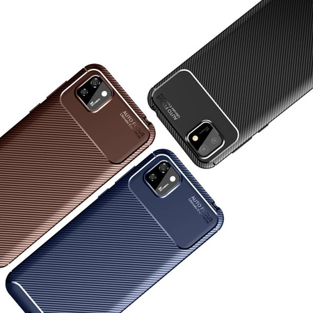  Etui HUAWEI Y5P Pancerne Shockproof  Carbon Fiber czarne