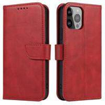 Magnet Case Hülle für Samsung Galaxy S23 Hülle mit Flip Wallet Ständer rot