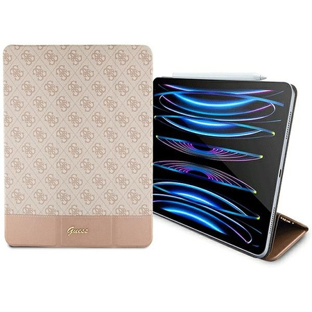 Guess GUFCP12PS4SGP iPad Pro 12.9" różowy/pink 4G Stripe Allover