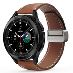 DUX DUCIS YA - pasek z naturalnej skóry do Samsung Galaxy Watch / Huawei Watch / Honor Watch (22mm band) brązowy