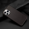 Dux Ducis Naples Case for iPhone 14 Pro Max Leather Cover (MagSafe Compatible) Dark Brown