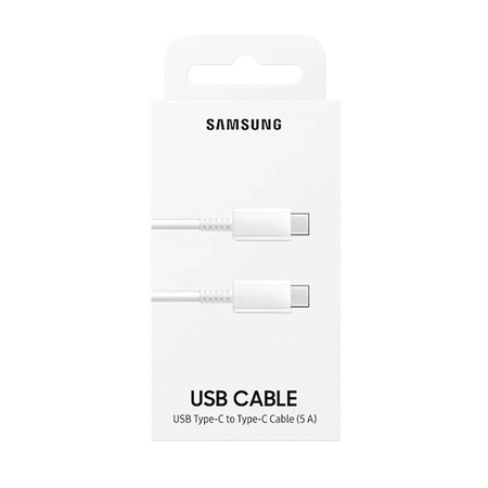 Samsung kabel przewód do szybkiego ładowania USB Typ C - USB typ C QuickCharge Power Delivery 100W 5A 1m biały (EP-DN975BWEGWW)