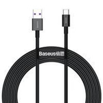 Baseus Superior kabel USB - USB Typ C 66 W (11 V / 6 A) Huawei SuperCharge SCP 2 m czarny (CATYS-A01)