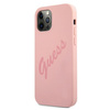 Guess GUHCP12LLSVSPI iPhone 12 Pro Max 6,7" różowy/pink hardcase Script Vintage