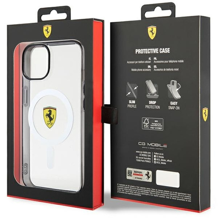 Ferrari FEHMP14SURKT iPhone 14 6.1" clear/transparent hardcase Outline Magsafe