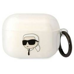 Original Handyhülle APPLE AIRPODS PRO Karl Lagerfeld Karl`s Head (KLAPHNIKTCT) transparent