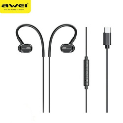 AWEI słuchawki stereo TC-6 USB-C czarny/black