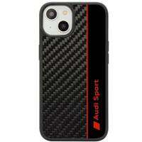 Audi Carbon Fiber Stripe iPhone 14 6.1&quot; black/black hardcase AUS-TPUPCIP14-R8/D1-BK