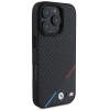 Etui BMW M Carbon Tricolor Line MagSafe na iPhone 16 Pro Max - czarne