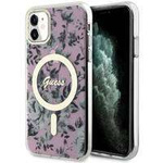 Guess GUHMN61HCFWSP iPhone 11 / Xr 6,1" rosa/rosa Hardcase Flower MagSafe