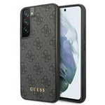 Guess GUHCS22SG4GFGR S22 S901 szary/grey hard case 4G Metal Gold Logo