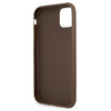 Guess GUHCN614GMGBR iPhone 11 6,1 brązowy/brown hardcase 4G Big Metal Logo